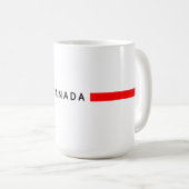 Canada minimalistische vlag koffiemok (Voorkant rechts)