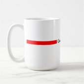 Canada minimalistische vlag koffiemok (Links)