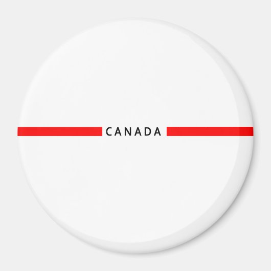 Canada minimalistische vlag magneet (Voorkant)