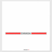 Canada minimalistische vlag sticker (Vel)