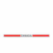 Canada minimalistische vlag sticker (Voorkant)