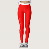 Canada mode leggings, Canadian Flag / sport Leggings (Voorkant)