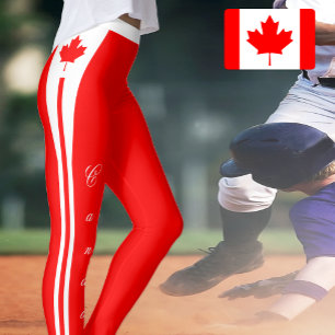 Canada mode leggings, Canadian Flag / sport Leggings