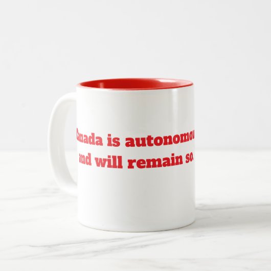 Canada-Mok Tweekleurige Koffiemok (Voorkant links)
