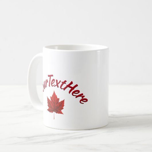 Canada Mokken Aangepaste Canadese aple Leaf Souven (Voorkant links)