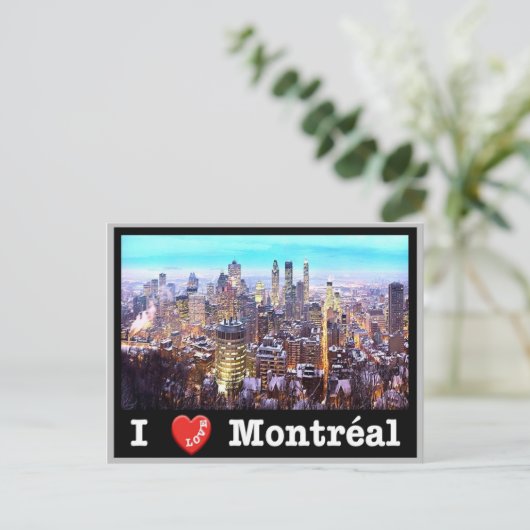 Canada - Montréal - I Love - Briefkaart (Staand voorkant)