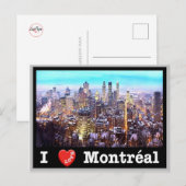 Canada - Montréal - I Love - Briefkaart (Voorkant / Achterkant)