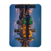 Canada, Montreal, silhouet en Oude Haven Magneet (Verticaal)