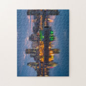 Canada, Montreal, skyline en oude haven Legpuzzel (Verticaal)