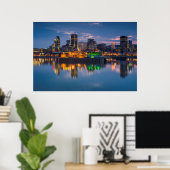 Canada, Montreal, skyline en Oude Haven Poster (Thuiskantoor)