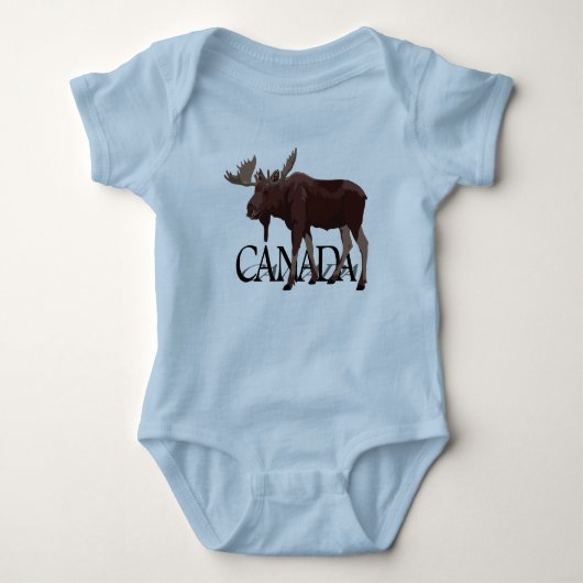 Canada Moose Baby Rompers Baby Canada Souvenirs Romper (Voorkant)
