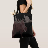 Canada Moose Bags Retro Moose Art Canvas tassen (Dichtbij)