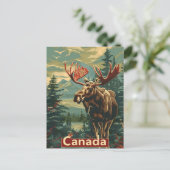 Canada Moose  Briefkaart (Staand voorkant)