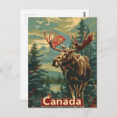 Canada Moose  Briefkaart (Voorkant / Achterkant)