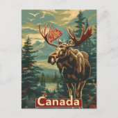 Canada Moose  Briefkaart (Voorkant)