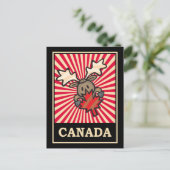 Canada Moose Briefkaart (Staand voorkant)