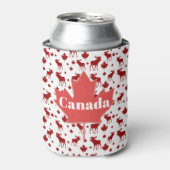 Canada Moose en Maple Leaf Bier Koeler (Blikje Voorkant)