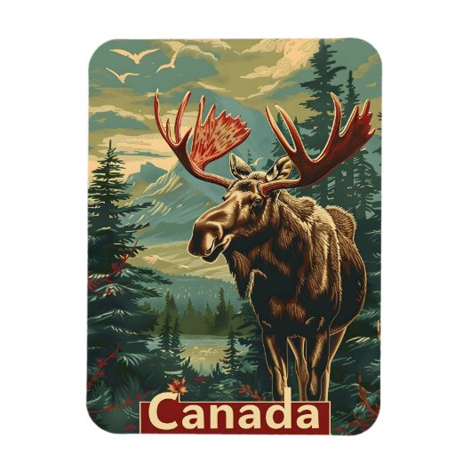 Canada Moose Magneet (Verticaal)