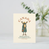 Canada Moose Neighbor Watch Briefkaart (Staand voorkant)