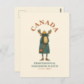 Canada Moose Neighbor Watch Briefkaart (Voorkant / Achterkant)