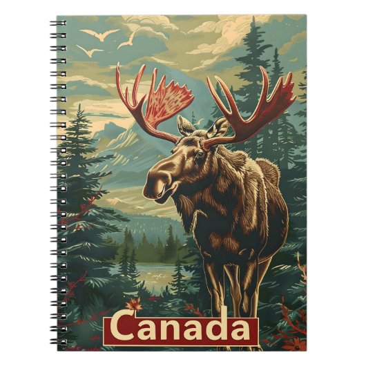 Canada Moose  Notitieboek (Voorkant)