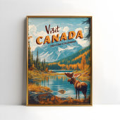 Canada Moose Poster – Vintage Travel Art