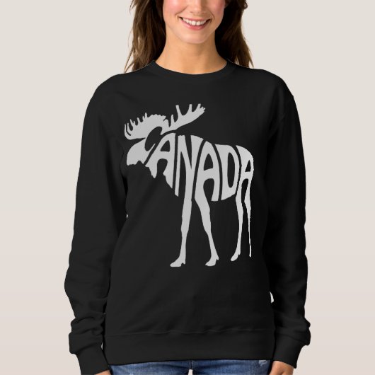 Canada Moose Red White Canadian Pride Canada Day Trui (Voorkant)