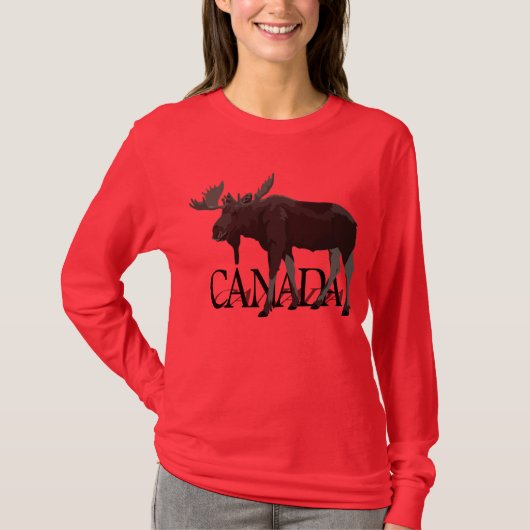 Canada Moose Shirten Canadian Moose Sweatshirts T-shirt (Voorkant)