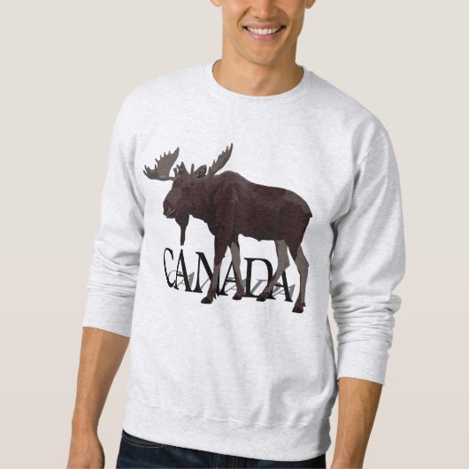 Canada Moose Shirten Canadian Moose Sweatshirts Trui (Voorkant)