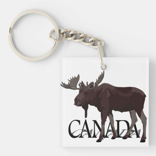Canada Moose Sleutelhanger Custom Canada Souvenirs (voorkant)