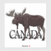 Canada Moose Stickers Canada Souvenir Stickers (Vel)