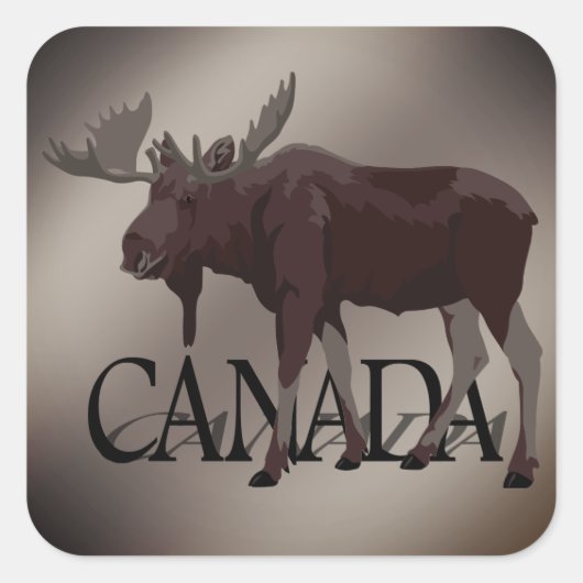 Canada Moose Stickers Custom Canada Stickers (Voorkant)
