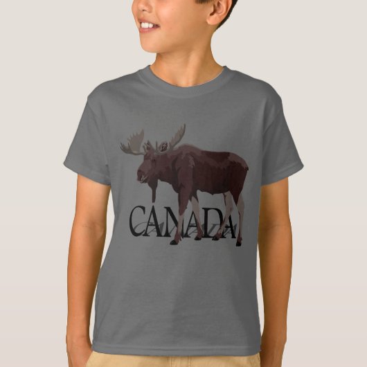 Canada Moose T-shirt Canadees Souvenir Shirt (Voorkant)