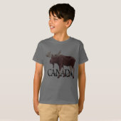Canada Moose T-shirt Canadees Souvenir Shirt (Voorkant volledig)
