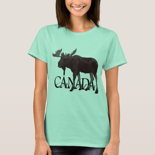 Canada Moose T-shirt Canadian Souvenir Shirten (Voorkant)