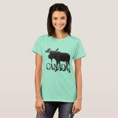 Canada Moose T-shirt Canadian Souvenir Shirten (Voorkant volledig)