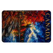 Canada Mountain Lake Art Souvenier Magneet (Horizontaal)