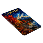 Canada Mountain Lake Art Souvenier Magneet (Rechterzijde)