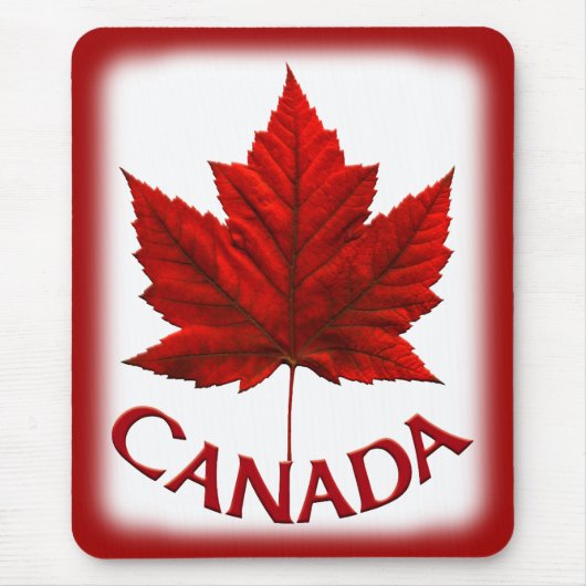 Canada Mousepad Red Canada Maple Leaf Mousepad Muismat (Voorkant)