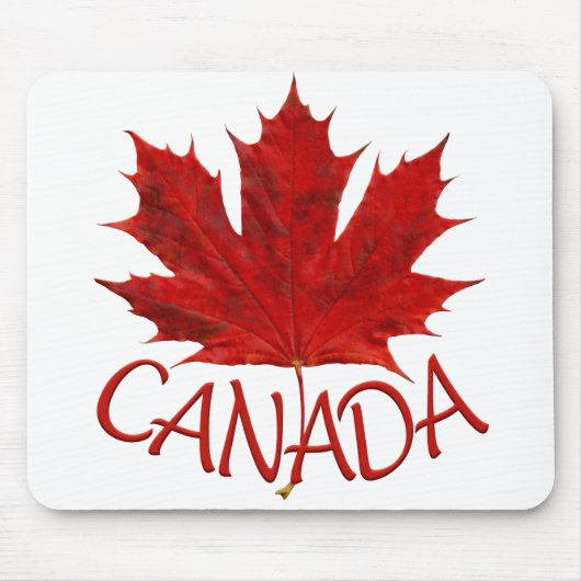 Canada Mousepad Red Canada Maple Leaf Mousepad Muismat (Voorkant)