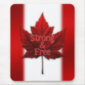 Canada Mousepad Red Canada Maple Leaf Mousepad Muismat (Voorkant)