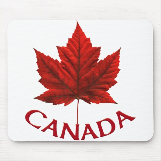 Canada Mousepad Red Canada Maple Leaf Mousepad Muismat (Voorkant)