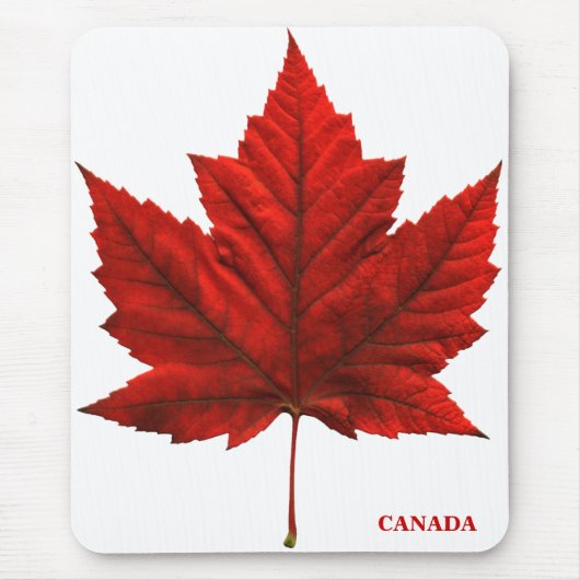 Canada Mousepad Red Canada Maple Leaf Mousepad Muismat (Voorkant)