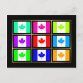 Canada Multihue Flags Briefkaart (Voorkant)