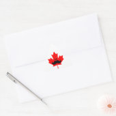 Canada Mustache - Een snor op rode esdoorn Sticker (Envelop)