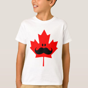 Canada Mustache - Een snor op rood zeehond T-shirt