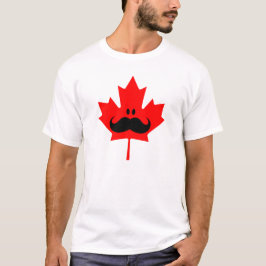 Canada Mustache - Een snor op rood zeehond T-shirt