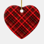 Canada my home sweet home. Maple Leaf. Tartan. Keramisch Ornament (Achterkant)