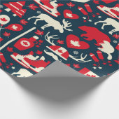 Canada naadloos patroon cadeaupapier (Hoek)