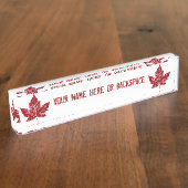 Canada Name Borden Personalized Canada Name Bord Naambordje (Zijkant)